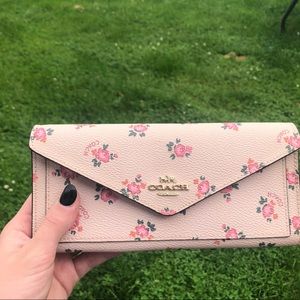 Coach Flower Print Wallet
